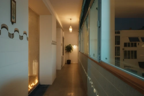 hallway space,hallway,halogen spotlights,wall light,wall lamp,ambient lights,corridor,led lamp,home interior,block balcony,appartment building,night light,apartment,contemporary decor,an apartment,halogen light,luminaires,penthouses,shared apartment,porchlight,Photography,General,Realistic