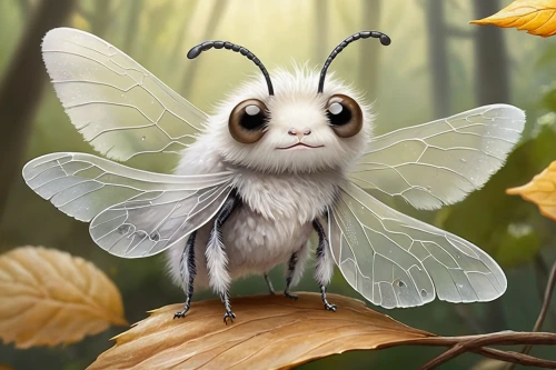 bombyx,bumbles,celebi,inotera,moff,pellucid hawk moth,bumiputera,knuffig,little cabbage white butterfly,bombycillidae,cabbage white butterfly,fantasy animal,butterfly caterpillar,cute cartoon character,fur bee,butterfly moth,venditte,papillons,mantoo,faerie,Illustration,Paper based,Paper Based 24