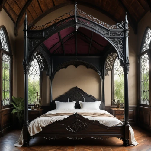 bedchamber,four poster,ornate room,victorian room,beds,sleeping room,bedroom,chambre,gothic style,dracula's birthplace,bed,bedstead,inglenook,bedroomed,bedrooms,bedding,bedspreads,bedknobs,great room,sanctuary,Photography,General,Natural