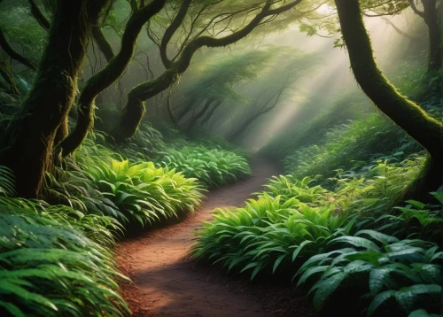 forest path,fairy forest,forest floor,forest glade,green forest,elven forest,fairytale forest,forest of dreams,the mystical path,forest landscape,pathway,tropical forest,forest,holy forest,forest walk,the forest,verdant,enchanted forest,hiking path,levada,Illustration,Abstract Fantasy,Abstract Fantasy 09