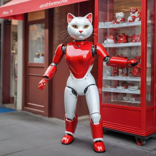 lucky cat,ultraman,red cat,hamleys,robicheaux,chat bot,alleycat,fembot,pym,doll cat,catcalls,kitkat,mascotech,redcat,computron,anthropomorphizing,robboy,automator,tsuburaya,bizinsider,Photography,General,Realistic