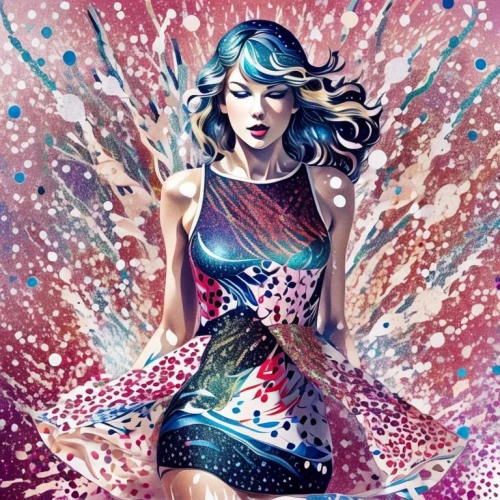 dazzler,cosmogirl,harmonix,swiftlet,prismatic,stargirl,swift,superhero background,kaylor,fairy galaxy,fashion vector,confetti,swifty,flying sparks,aylor,twirling,sparkler,taylor,barbarella,sequin