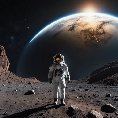 earth rise,spacewalker,buzz aldrin,cydonia,astrobiology,lunar landscape,extravehicular,spacewalking,panspermia,spacesuit,mission to mars,earthrise,spacewatch,planetary,astronautics,space suit,space walk,offworld,robot in space,worldspace,Photography,General,Realistic