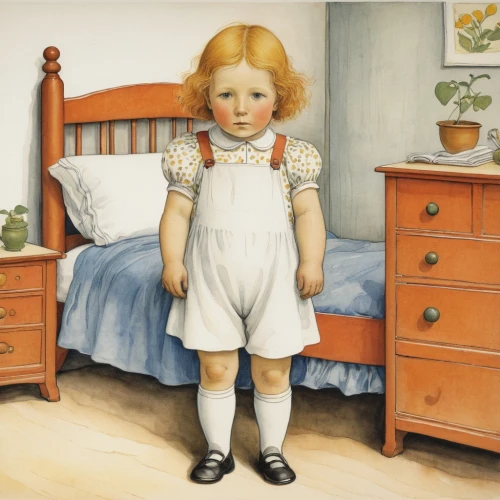 kate greenaway,swedish artist carl larsson,the girl in nightie,the little girl's room,chromolithography,girl with bread-and-butter,the little girl,chambermaid,tenniel,maidservant,cloves schwindl inge,vintage doll,vintage illustration,pageboy,girl with cloth,painter doll,ottoline,nightdress,orner,martine,Illustration,Realistic Fantasy,Realistic Fantasy 31