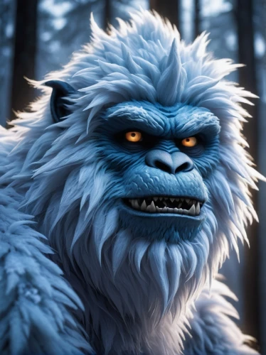 wampas,yeti,wampus,jotun,abominable,werewolve,nunu,yopaat,beorn,windigo,svarog,ealdwulf,frostbite,molossus,barghuti,vasak,coldfoot,tengri,yetis,pulumur,Illustration,Black and White,Black and White 20