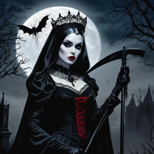 gothic woman,gothic portrait,vampire woman,vampire lady,malefic,gothic style,hecate,vampyres,dark gothic mood,vampyre,queen of the night,gothic,goth woman,moonsorrow,gothic dress,vampira,hekate,black queen,lady of the night,demoness,Illustration,Black and White,Black and White 10