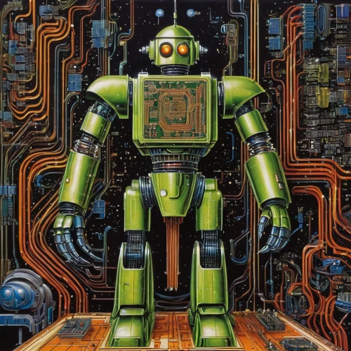 robotron,computron,hotbot,paolozzi,mechanoid,robotlike,robot,technirama,robotman,tronics,robotham,tetsujin,deodato,ramtron,grabot,robots,cybernetic,robot icon,droid,automator,Conceptual Art,Sci-Fi,Sci-Fi 20