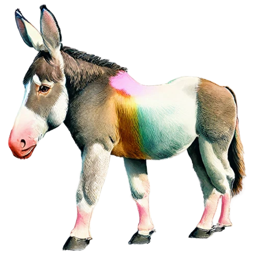 electric donkey,einhorn,donkey,platero,licorne,skillicorn,blesbok,unicos,unicord,derivable,half donkey,unicornis,gemsbok,zonkey,beulah,tamburro,rainbow unicorn,unicorn and rainbow,donkeys,unicorn,Unique,Paper Cuts,Paper Cuts 06