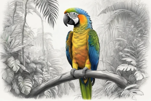 macaw hyacinth,macaw,blue and gold macaw,yellow macaw,tropical bird climber,tropical bird,toucanet,macaws of south america,macaws blue gold,keel billed toucan,south american parakeet,blue and yellow macaw,beautiful macaw,caique,yellow throated toucan,brown back-toucan,the slender-billed parakeet,conure,toco toucan,blue macaw,Illustration,Black and White,Black and White 30