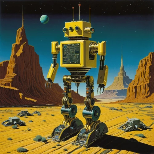 robonaut,robot in space,mcquarrie,uncredited,emshwiller,robotron,automatons,robots,robotech,yellow machinery,robotham,robotlike,goldtron,servo,eupator,telefutura,mechanoid,moonbase,klaatu,autonomist,Conceptual Art,Sci-Fi,Sci-Fi 16