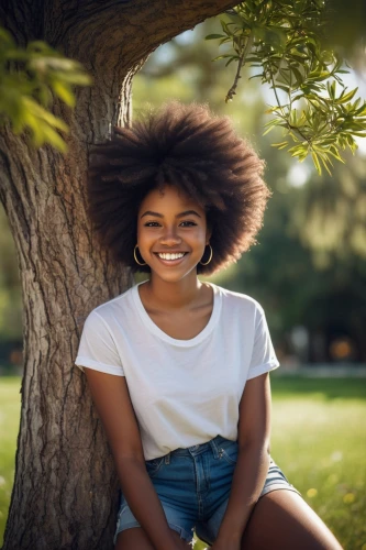 afro american girls,girl in t-shirt,girl with tree,afroamerican,afrocentrism,a girl's smile,ethiopian girl,spelman,girl portrait,beautiful african american women,african american woman,portrait background,malia,charlayne,portrait photographers,girl on a white background,ayanda,fro,relaxed young girl,sarafina,Conceptual Art,Fantasy,Fantasy 09