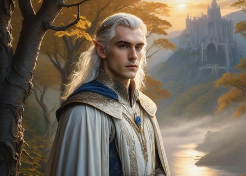 celeborn,thranduil,thingol,male elf,glorfindel,finrod,noldor,gondolin,elrond,lorien,mirkwood,emrys,elven,elron,fingon,raistlin,wallonien,elvish,findel,heorot,Art,Classical Oil Painting,Classical Oil Painting 29