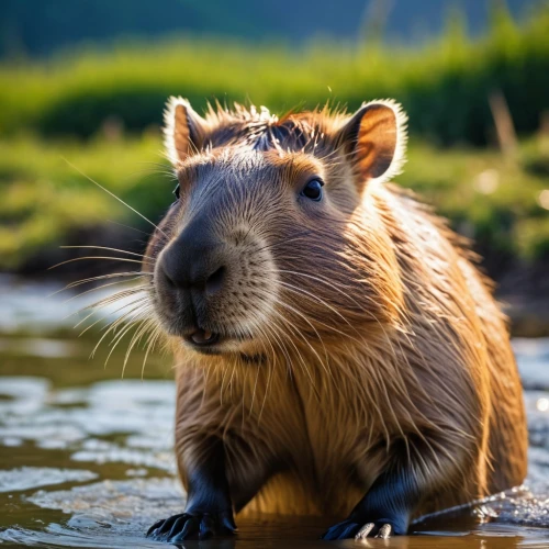 coypu,capybara,capybaras,nutria,beaver rat,alpine marmot,marmot,muskrats,wilderotter,beaver,solenodon,marmots,beavers,muskrat,bush rat,aquatic mammal,sciuridae,cavy,ratel,sylvilagus,Photography,General,Realistic