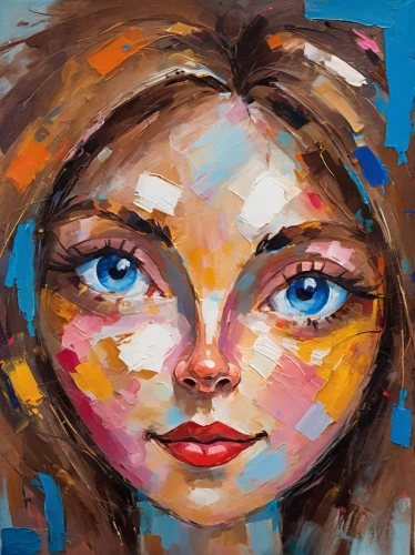 nielly,painter doll,mousseau,girl portrait,woman's face,woman face,art painting,overpainting,face portrait,photo painting,portrait of a girl,girl in a long,girl drawing,gouache,peinture,the girl's face,acrylic paints,young girl,young woman,paintbox,Conceptual Art,Oil color,Oil Color 20