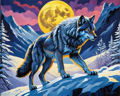wolfsangel,howling wolf,wolfgramm,werewolve,wolf,fenrir,blackwolf,wolves,constellation wolf,european wolf,graywolf,wolffian,wolfsthal,wolfsschanze,timberwolves,gray wolf,wolfs,wolfen,wolfes,wolfsfeld,Conceptual Art,Oil color,Oil Color 25
