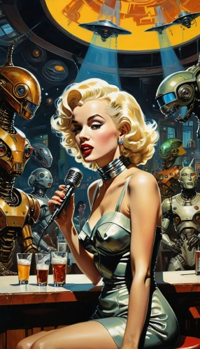 radebaugh,barbarella,barmaid,atomic age,bartender,emshwiller,cylons,bombshells,fembots,soda fountain,rocketeer,barkeep,sci fi,barmaids,sci fiction illustration,cigarette girl,retro diner,draft beer,bartending,droids,Conceptual Art,Daily,Daily 08