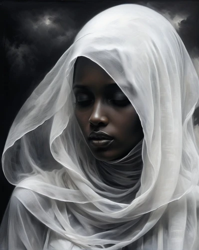 mouride,azawad,tuareg,islamic girl,mystical portrait of a girl,abouhalima,nigerien,halima,sudanese,muslim woman,tahoua,cheikh,hauwa,african woman,serigne,obatala,ndume,senegambian,malians,akilah,Illustration,Realistic Fantasy,Realistic Fantasy 17