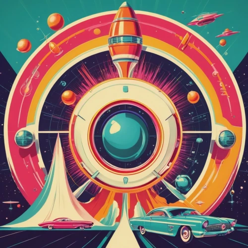 abstract retro,galaxie,atomic age,retro diner,cinerama,stardrive,spaceport,telefutura,retro background,spaceland,jetsons,polara,technosphere,orbital,futureworld,retro automobile,popmart,atommash,futurist,space ship,Conceptual Art,Sci-Fi,Sci-Fi 29