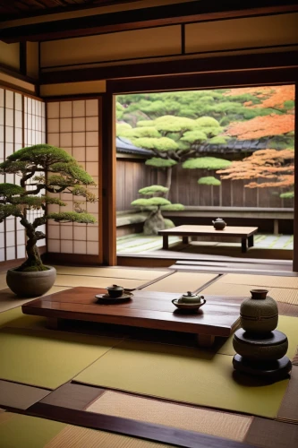 japanese-style room,japanese zen garden,tea ceremony,ryokan,zen garden,ryokans,chanoyu,dojo,tatami,japanese garden ornament,teahouses,teahouse,japanese art,japon,shoin,japan garden,heian,zen stones,japanese garden,japanese culture,Illustration,Retro,Retro 17