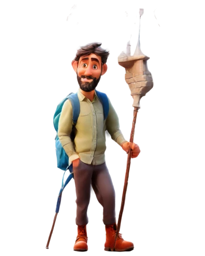 chimney sweep,janitor,gnome,3d model,3d figure,travelocity,paleobotanist,landscaper,volcanologist,tradesman,pinocchio,3d render,lamplighter,archaeologist,adventurer,valentine gnome,spelunker,pilgrim,utilityman,copperman,Illustration,Abstract Fantasy,Abstract Fantasy 23