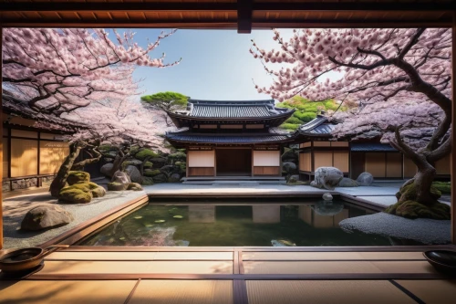 asian architecture,japanese-style room,japan garden,heian,beautiful japan,japon,japanese zen garden,zen garden,ryokan,cherry blossom japanese,hanok,ryokans,teahouse,japanese shrine,kyoto,plum blossoms,japanese garden ornament,japanese sakura background,japan landscape,japanese garden,Photography,Artistic Photography,Artistic Photography 11