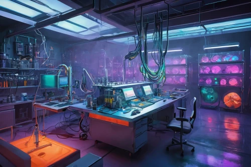 laboratory,computer room,chemical laboratory,laboratories,lab,laboratorium,laboratory information,microenvironment,research station,biolab,biotech,the server room,computerworld,computer workstation,cyberpunk,computerized,cleanrooms,radiopharmaceutical,operating room,orac,Conceptual Art,Oil color,Oil Color 25