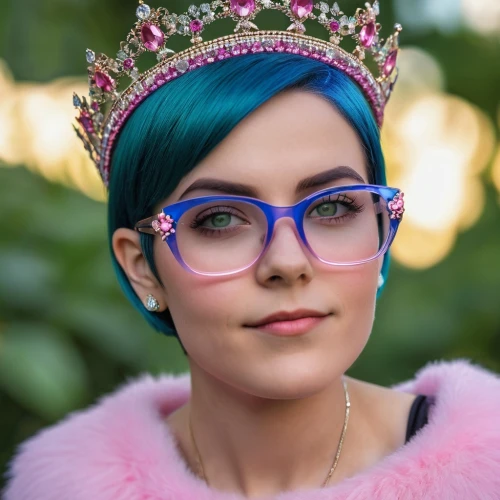 tiaras,unicorn crown,pink glasses,tiara,princess crown,jenji,pink round frames,spring crown,foam crowns,quinceaneras,quinceanera,verka,crystal glasses,transadelaide,summer crown,a princess,silver framed glasses,with glasses,principessa,lace round frames,Photography,General,Realistic