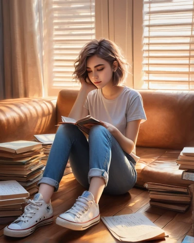 girl studying,reading,bookworm,relaxing reading,bibliophile,lectura,coffee and books,booksurge,readers,bookstar,bookworms,book wallpaper,reading owl,is reading,the girl studies press,read a book,nonreaders,bookish,books,book pages,Illustration,Realistic Fantasy,Realistic Fantasy 01