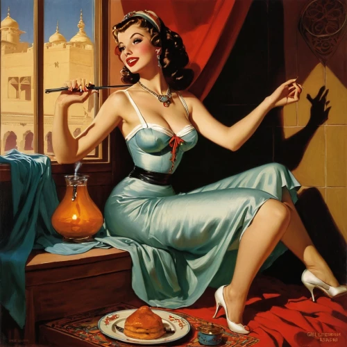 woman drinking coffee,radebaugh,retro pin up girl,retro woman,retro pin up girls,retro women,maraschino,woman at cafe,dubonnet,pin-up girl,valentine day's pin up,pin ups,woman eating apple,hildebrandt,vintage 1950s,pin-up model,1940 women,christmas pin up girl,woman holding pie,valentine pin up,Illustration,Retro,Retro 10