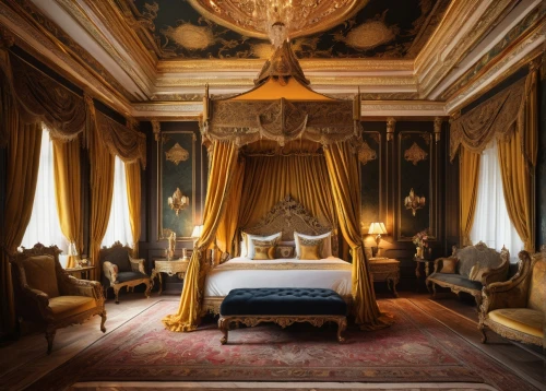 ornate room,chambre,venice italy gritti palace,bedchamber,four poster,great room,danish room,victorian room,villa d'este,dunrobin castle,ducale,sleeping room,villa cortine palace,baglione,wade rooms,camondo,highclere castle,opulently,casa fuster hotel,chateau margaux,Art,Artistic Painting,Artistic Painting 34