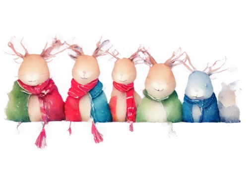 christmas crib figures,rainbow rabbit,moomins,rabbids,christmas dolls,cambyses,easter rabbits,marzipan figures,pikmin,rabbits,christmas bulbs,rabbit family,soft toys,plush figures,moppets,whimsical animals,stuff toys,moomin world,stuffed toys,chanteys,Illustration,Realistic Fantasy,Realistic Fantasy 11