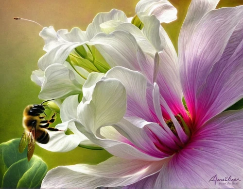 pollination,pollinating,silk bee,bee on jasmine flower,hommel,abeille,pollinators,pollinator,pollinate,stamens,collecting nectar,flower nectar,western honey bee,margriet,common passion flower,honeybees,wild bee,flower painting,passion flower,honey bee home,Conceptual Art,Daily,Daily 32