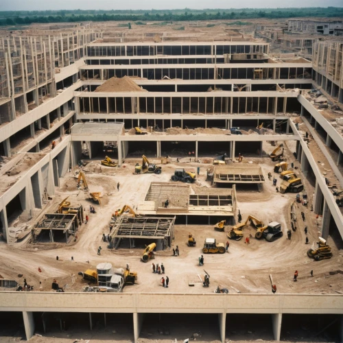 year of construction 1972-1980,year of construction 1954 – 1962,concrete construction,building construction,steel construction,parking lot under construction,construction work,construction site,falsework,construction,constructionist,lingotto,chantiers,caissons,bouygues,faurot,construction area,constructora,brownfields,cumbernauld,Photography,Documentary Photography,Documentary Photography 12