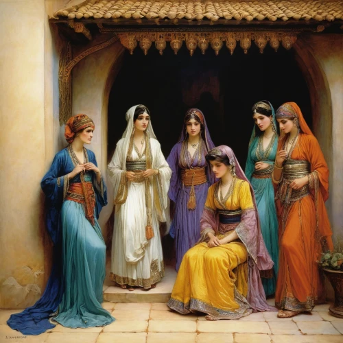 muharem,sasanians,sultans,priestesses,zarahemla,orientalist,deaconesses,raphaelites,orientalism,sheherazade,maidens,companias,rhinemaidens,romanies,candlemas,noblewomen,scheherazade,gopis,muqarnas,hildebrandt,Illustration,Retro,Retro 20