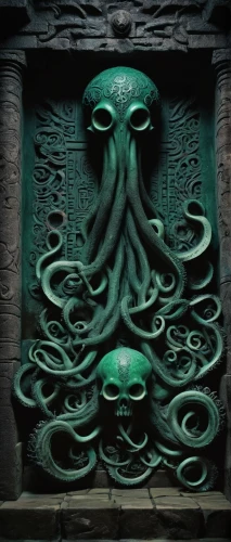 cthulhu,tentacular,mahadeva,lovecraftian,azathoth,sanxingdui,octopus,cephalopod,kraken,nagaraja,tentacles,tentacled,octo,eldritch,samudra,tentacle,radebaugh,octopi,cuthulu,cephalopods,Unique,Design,Knolling