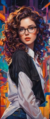 jasinski,world digital painting,gioconda,girl at the computer,painting technique,portrait background,women in technology,programadora,marla,librarian,colorful background,oil painting on canvas,woman thinking,secretarial,pitchwoman,digiart,erudite,welin,digital painting,young woman,Conceptual Art,Oil color,Oil Color 25