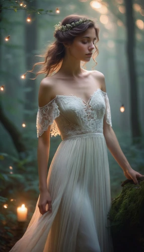 faerie,faery,ballerina in the woods,celtic woman,fairy queen,bridal gown,bridal dress,wedding dresses,the bride,sposa,sylphides,elopement,enchantment,mystical portrait of a girl,wedding gown,wedding dress,enchanting,wedding photography,bridewealth,fantasy picture,Art,Classical Oil Painting,Classical Oil Painting 15