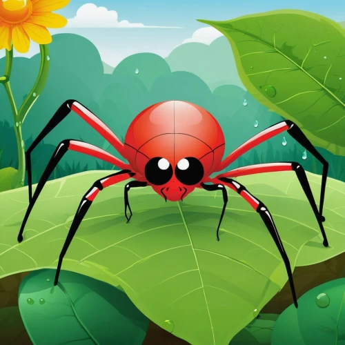 red ant,anansi,scarlet lily beetle,spiderbait,eega,malarial,redback,android game,redbacks,walking spider,webcrawler,arbovirus,arthropoda,ixodes,aaa,red fly,aranha,redant,mobile video game vector background,cartoon video game background,Illustration,Children,Children 02