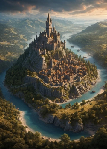 nargothrond,beleriand,gondolin,riftwar,erebor,fairy tale castle,castle of the corvin,fantasy landscape,alfheim,knight's castle,tirith,diagon,simione,rivendell,winterfell,medieval castle,fantasy picture,castlelike,hogwarts,castel,Photography,General,Sci-Fi