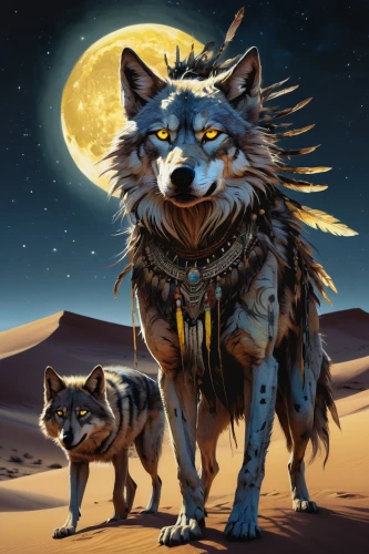 two wolves,wolf couple,howling wolf,fenrir,coyotes,constellation wolf,wolves,wolfsangel,aleu,atunyote,wolfs,desert fox,wolffian,wolpaw,coyote,wolfes,werewolve,blackwolf,lobos,wolfstone,Illustration,Paper based,Paper Based 13