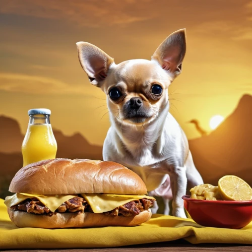 chihuahuas,sausage sandwich,the french bulldog,wienerberger,chihuahua,zwiener,french bulldogs,purebred dog,peanut bulldog,bratwurst,hotdogs,liverwurst,wiener,frankenweenie,dog puppy while it is eating,adverb,french bulldog,dog photography,schindel,pugalur,Photography,General,Realistic