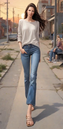 girl walking away,woman walking,rotoscoping,a pedestrian,jeans background,giantess,rotoscope,pedestrian,rotoscoped,sidewalks,vause,sidewalk,donsky,high jeans,sidestreets,strut,compositing,pedestrians,street scene,moonwalked,Digital Art,Comic