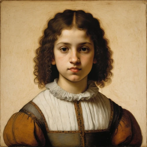 portrait of a girl,young girl,bouguereau,girl with cloth,dossi,lucquin,juvencio,pistole,titian,velazquez,tiziano,girl portrait,girl with bread-and-butter,perugini,giancola,caravelli,young woman,simonetta,murillo,ciccolo,Art,Classical Oil Painting,Classical Oil Painting 06