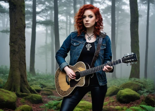 wynonna,epica,ruadh,anchoress,lindsey stirling,demelza,clary,halestorm,forest clover,rock chick,irisa,abigaille,videoclip,denim jacket,redhair,leather jacket,frontwoman,biophilia,tuatha,tarah,Photography,Artistic Photography,Artistic Photography 06