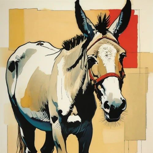 painted horse,lipizzan,portrait animal horse,equine,colorful horse,draft horse,chevaux,kauto,racehorse,clydesdale,bridle,mule,lusitano,dobbin,cheval,horse,konik,brown horse,quarterhorse,shire horse,Illustration,Paper based,Paper Based 12