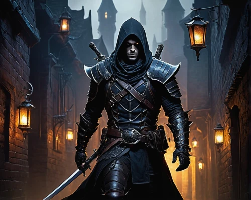 corvo,assassin,seregil,eberron,necromancer,shadowboxer,revan,malazan,barazil,dagestanis,ezio,chakan,khaldun,the wanderer,ravenloft,vigilante,drizzt,swordsmith,steinborn,lankhmar,Conceptual Art,Fantasy,Fantasy 18