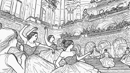 the carnival of venice,coloring page,coloring pages,carnavalet,cendrillon,operetta,bolshoi,book illustration,coronation,recessional,proscenium,the coronation,ballroom,hand-drawn illustration,penciling,lineart,mono-line line art,waltzes,operettas,vicomte,Design Sketch,Design Sketch,Black and white Comic