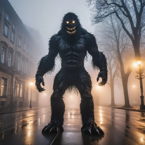 skinwalker,werewolve,bigfoot,krampus,proteoglycan,barghuti,windigo,werewolf,sasquatch,cryptozoology,mothman,gimlin,ryuk,molossus,grodd,apeman,shugarman,wolfman,cryptozoological,werewolves,Photography,General,Realistic