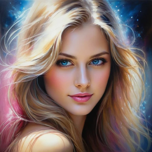romantic portrait,fantasy portrait,portrait background,world digital painting,mystical portrait of a girl,lopilato,ginta,photo painting,girl portrait,airbrush,beautiful young woman,behenna,fantasy art,young woman,blond girl,romantic look,blonde woman,airbrushing,beautiful woman,beautiful girl,Conceptual Art,Daily,Daily 32