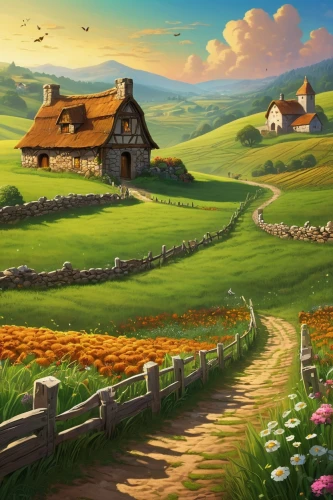 farm landscape,meadow landscape,home landscape,landscape background,rural landscape,farm background,countryside,cartoon video game background,springtime background,windows wallpaper,beautiful landscape,grassfields,nature landscape,country side,bucolic,salt meadow landscape,spring background,agricultural scene,nature background,landscapes beautiful,Illustration,Children,Children 04